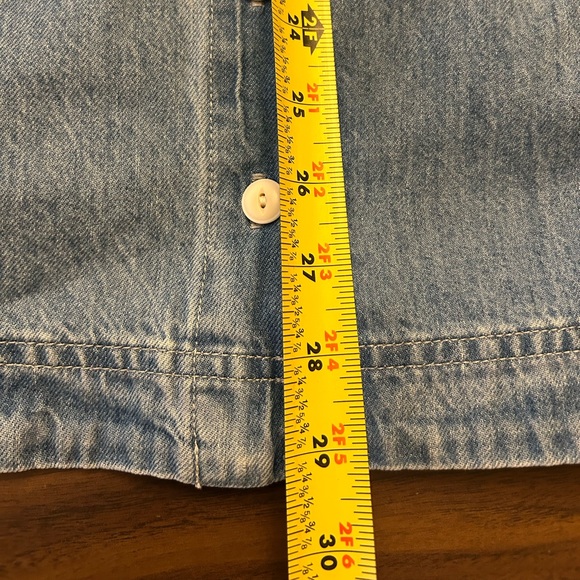 MADEWELL Denim Puff-Sleeve Mini Dress in Dawnshire Wash - Picture 16 of 16